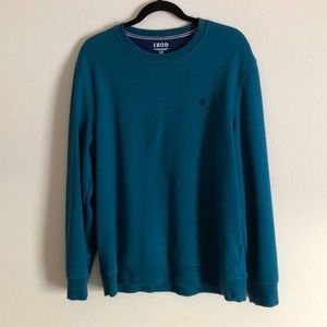 Men’s IZOD Sweatshirt Pullover Size Large Teal